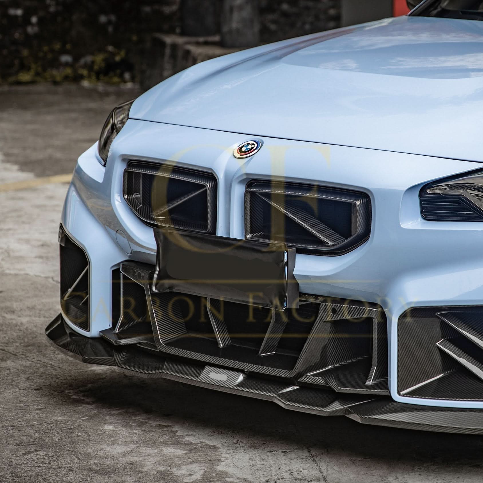 DS Style Pre-Preg Carbon Fibre Front Bumper Trim for BMW G87 M2 23-Present - Carbon Factory