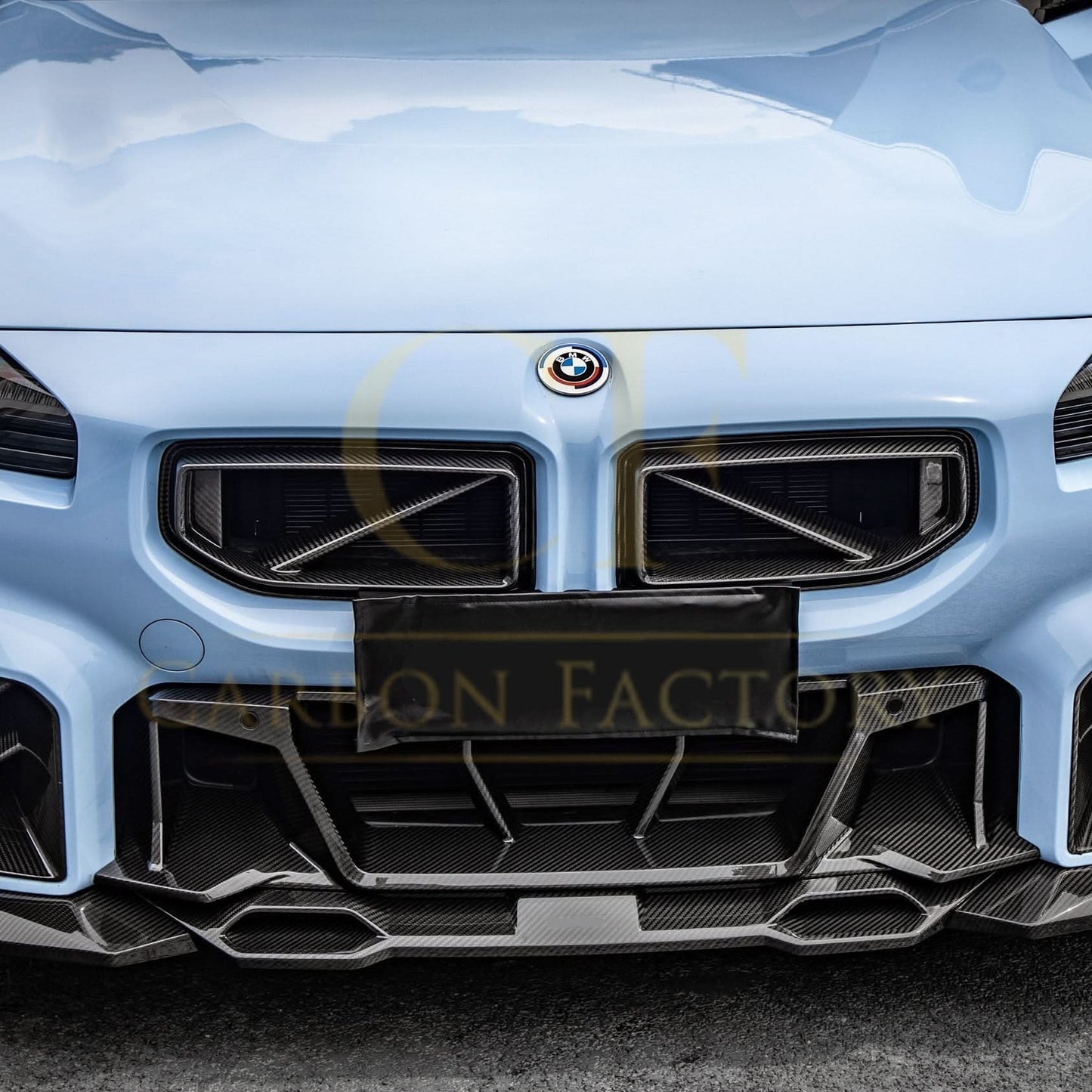 DS Style Pre-Preg Carbon Fibre Front Bumper Trim for BMW G87 M2 23-Present - Carbon Factory
