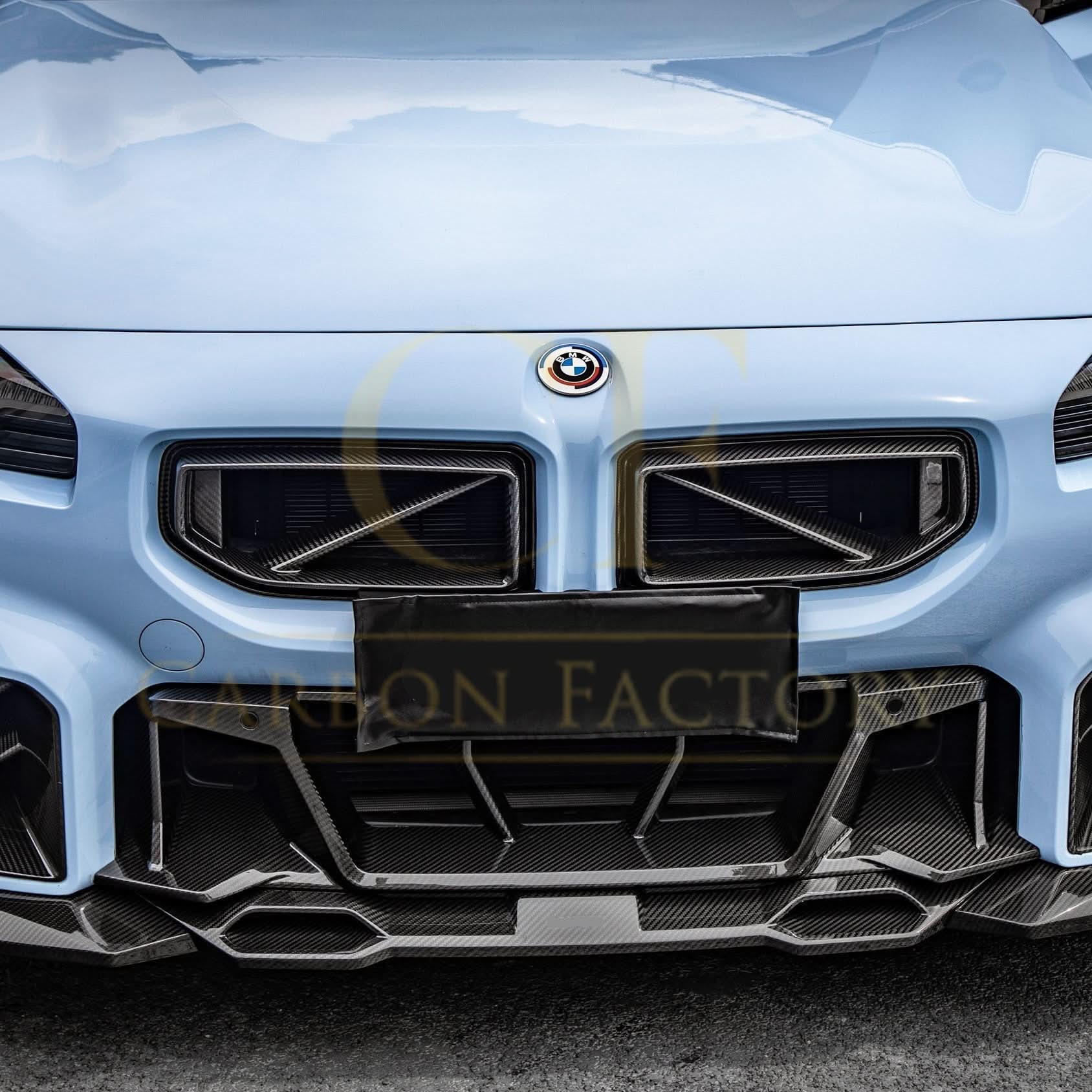 DS Style Pre-Preg Carbon Fibre Front Bumper Trim for BMW G87 M2 23-Present - Carbon Factory