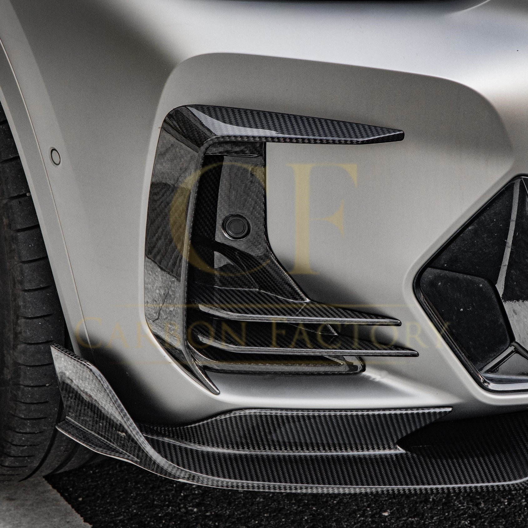DS Style Pre-Preg Carbon Fibre Front Induction Trims for BMW G01 X3 G02 X4 G08 IX3 LCI 22-25 - Carbon Factory