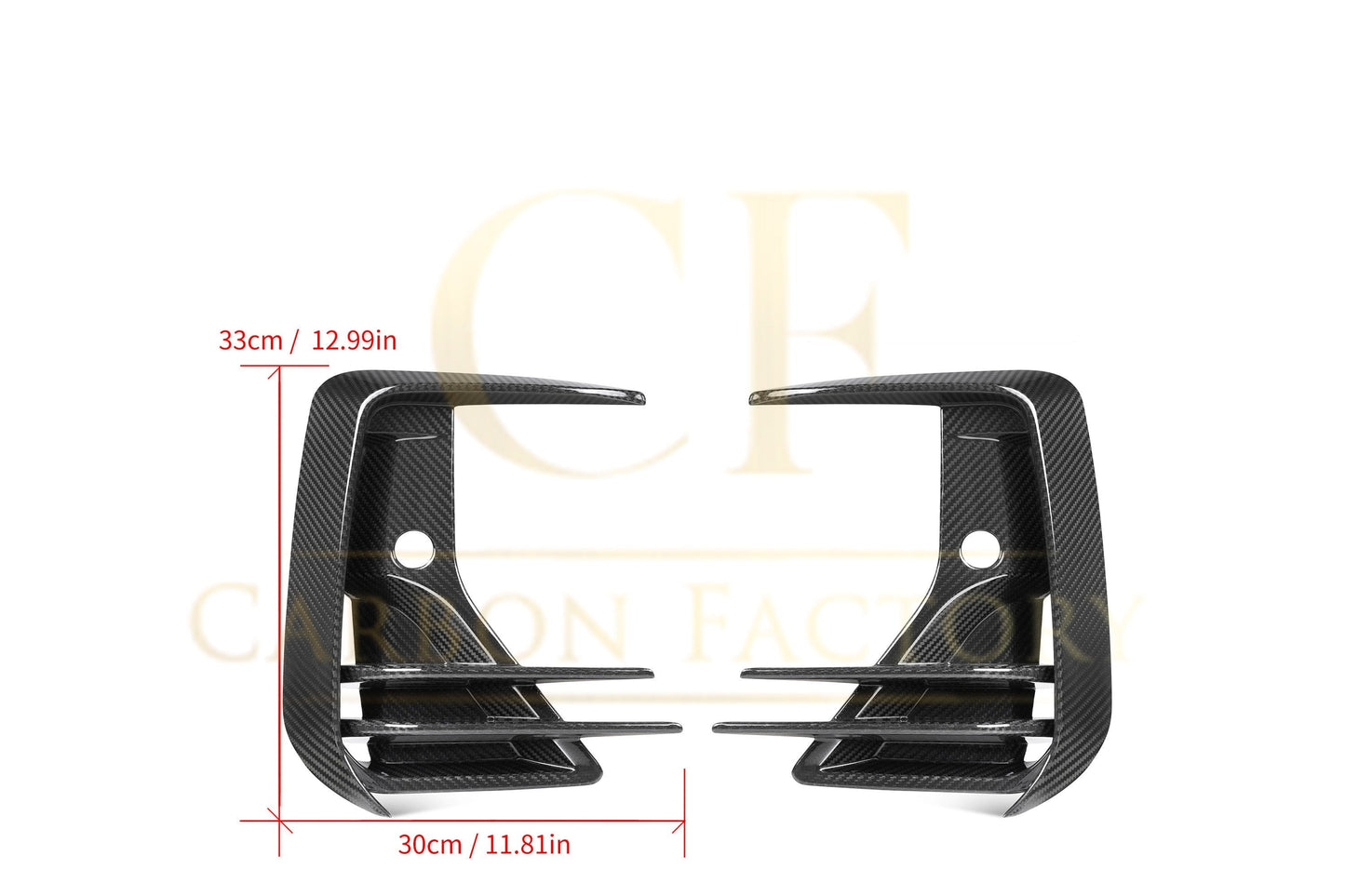 DS Style Pre-Preg Carbon Fibre Front Induction Trims for BMW G01 X3 G02 X4 G08 IX3 LCI 22-25 - Carbon Factory