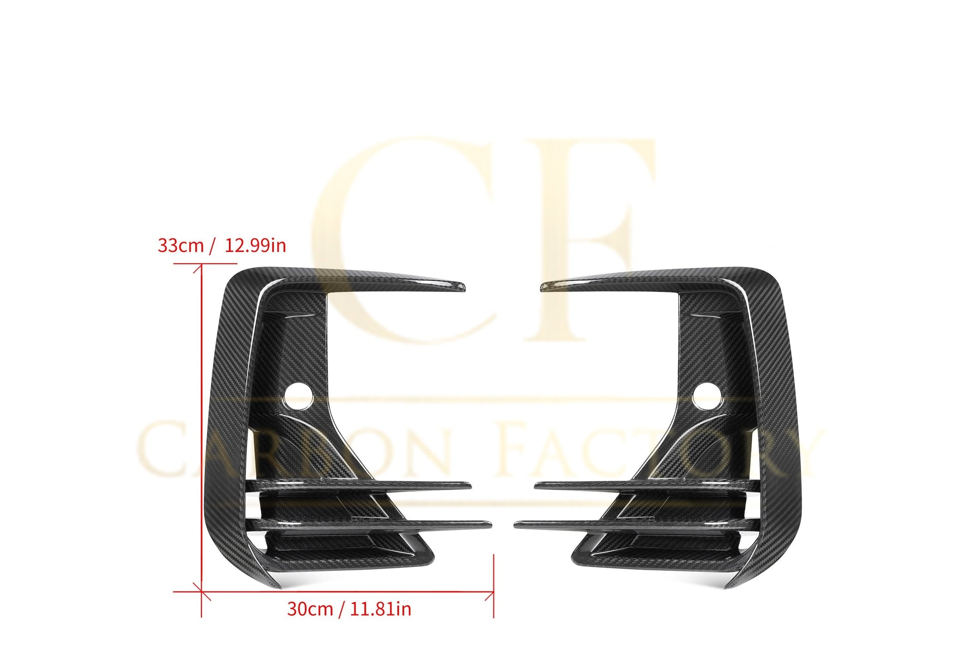 DS Style Pre-Preg Carbon Fibre Front Induction Trims for BMW G01 X3 G02 X4 G08 IX3 LCI 22-25 - Carbon Factory