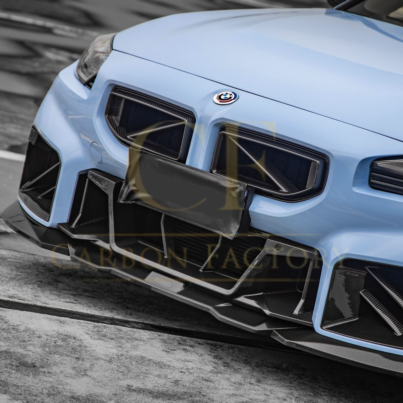 DS Style Pre-Preg Carbon Fibre Front Induction Trims for BMW G87 M2 23-Present - Carbon Factory