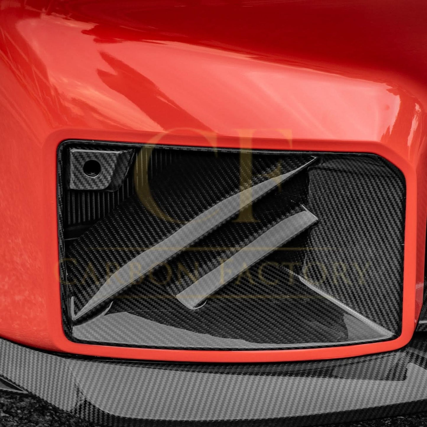 DS Style Pre-Preg Carbon Fibre Front Induction Trims for BMW G87 M2 23-Present - Carbon Factory