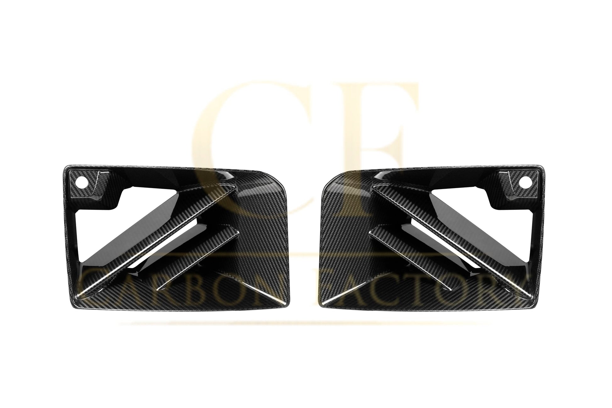 DS Style Pre-Preg Carbon Fibre Front Induction Trims for BMW G87 M2 23-Present - Carbon Factory
