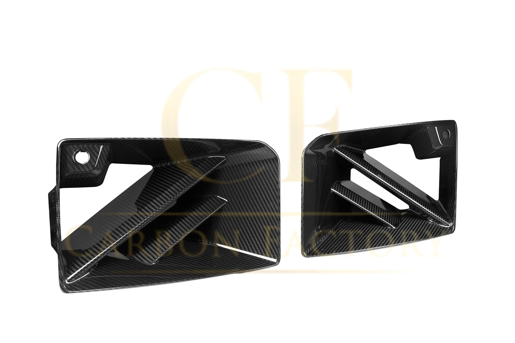 DS Style Pre-Preg Carbon Fibre Front Induction Trims for BMW G87 M2 23-Present - Carbon Factory