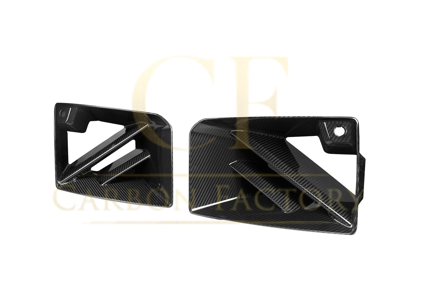 DS Style Pre-Preg Carbon Fibre Front Induction Trims for BMW G87 M2 23-Present - Carbon Factory