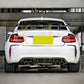 DS Style Pre-Preg Carbon Fibre Rear Bumper Canards for BMW F87 M2 13-21 - Carbon Factory