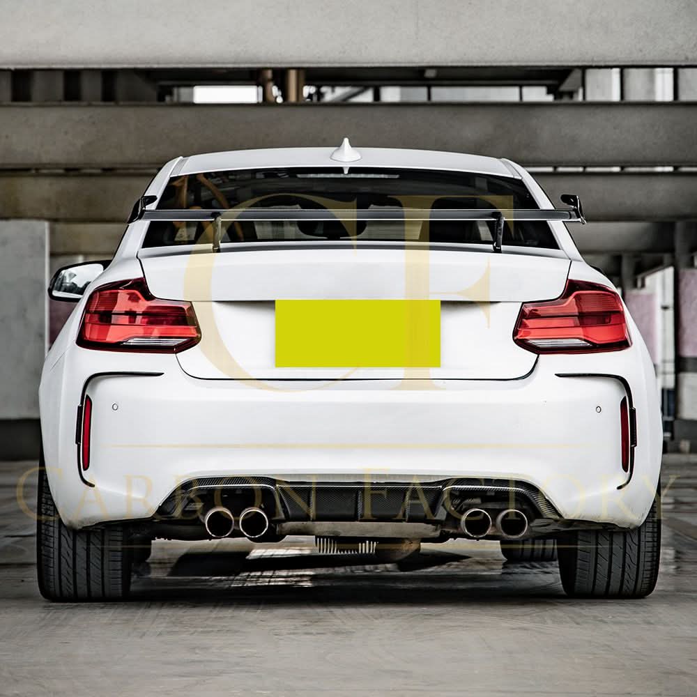 DS Style Pre-Preg Carbon Fibre Rear Bumper Canards for BMW F87 M2 13-21 - Carbon Factory