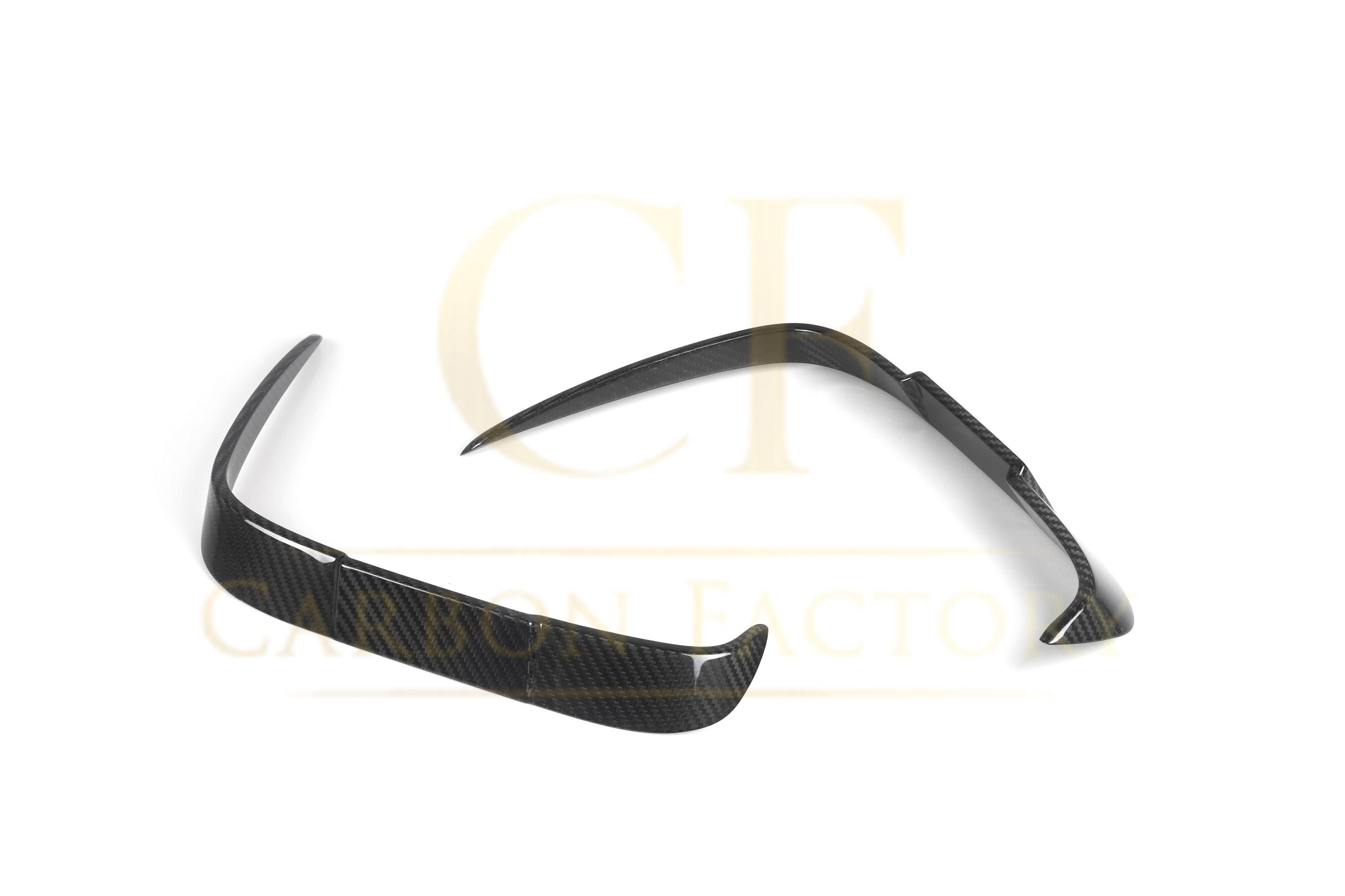 DS Style Pre-Preg Carbon Fibre Rear Bumper Canards for BMW F87 M2 13-21 - Carbon Factory