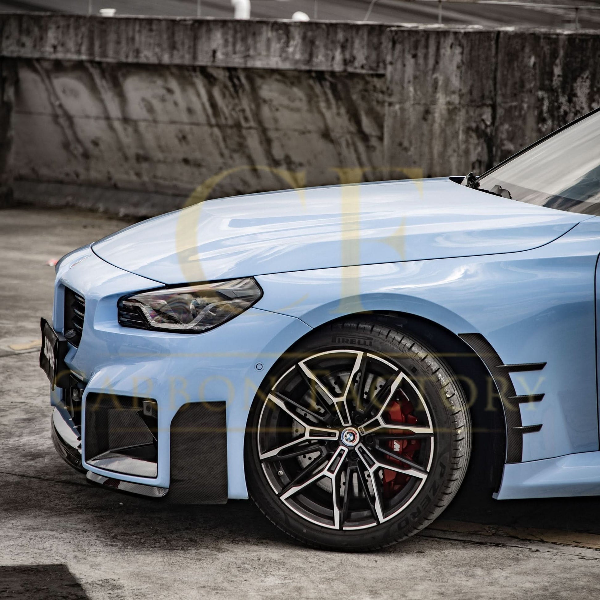 MP Style Pre-Preg Carbon Fibre Front Arch Trims for BMW G87 M2 23-Present - Carbon Factory