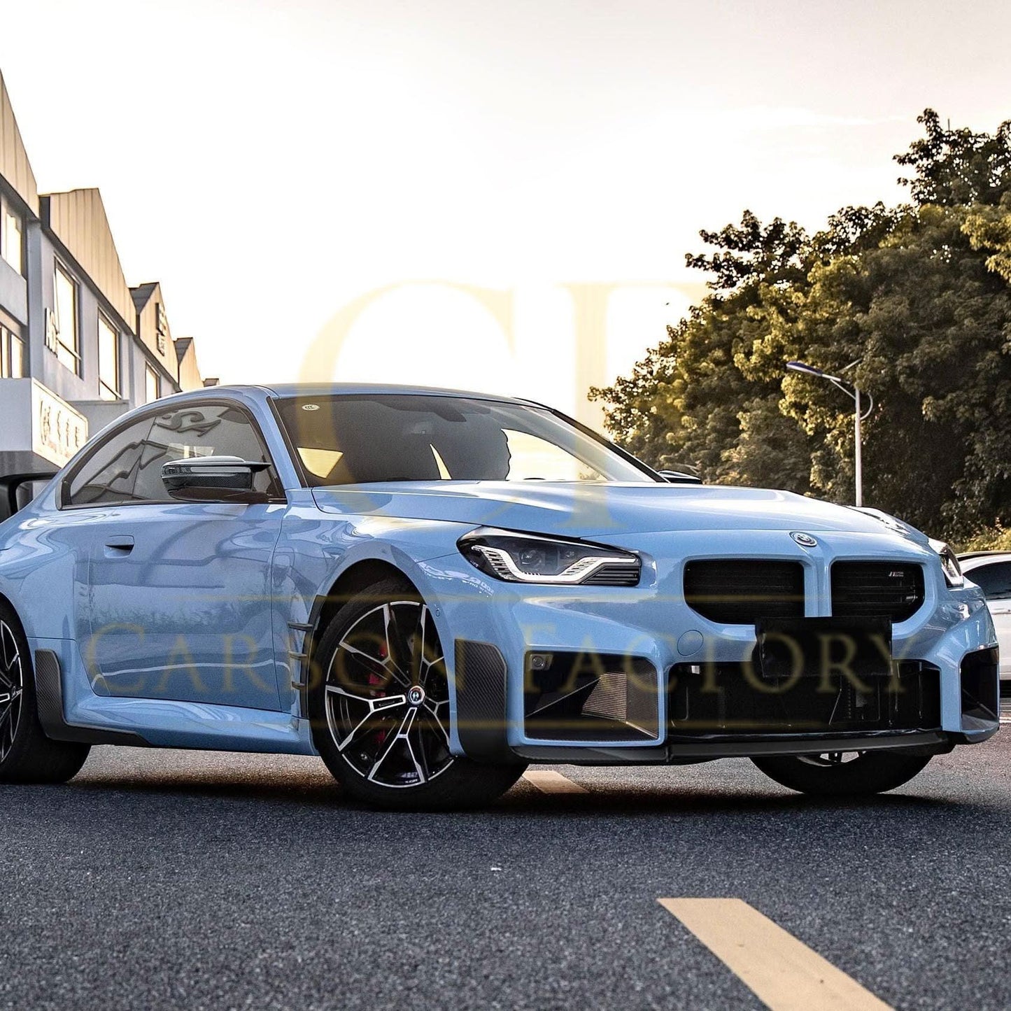 MP Style Pre-Preg Carbon Fibre Front Induction Trims for BMW G87 M2 23-Present - Carbon Factory