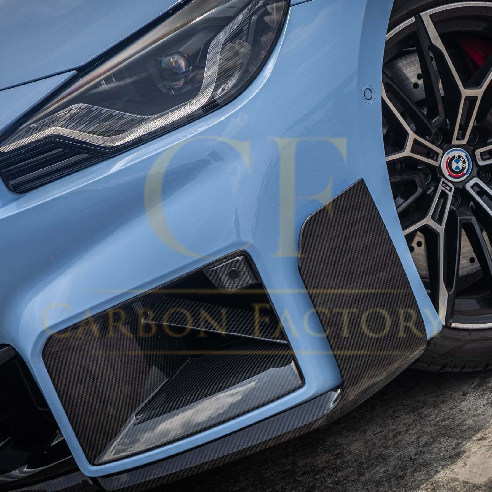 MP Style Pre-Preg Carbon Fibre Front Induction Trims for BMW G87 M2 23-Present - Carbon Factory