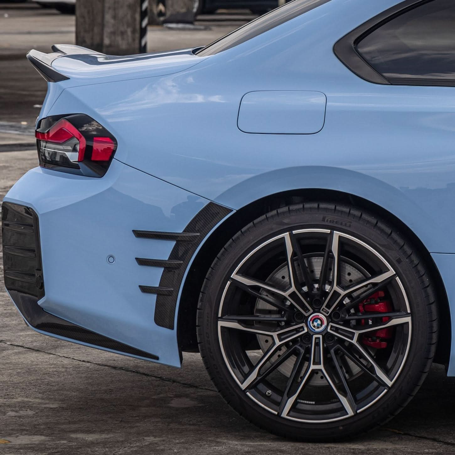 MP Style Pre-Preg Carbon Fibre Rear Arch Trims for BMW G87 M2 23-Present - Carbon Factory