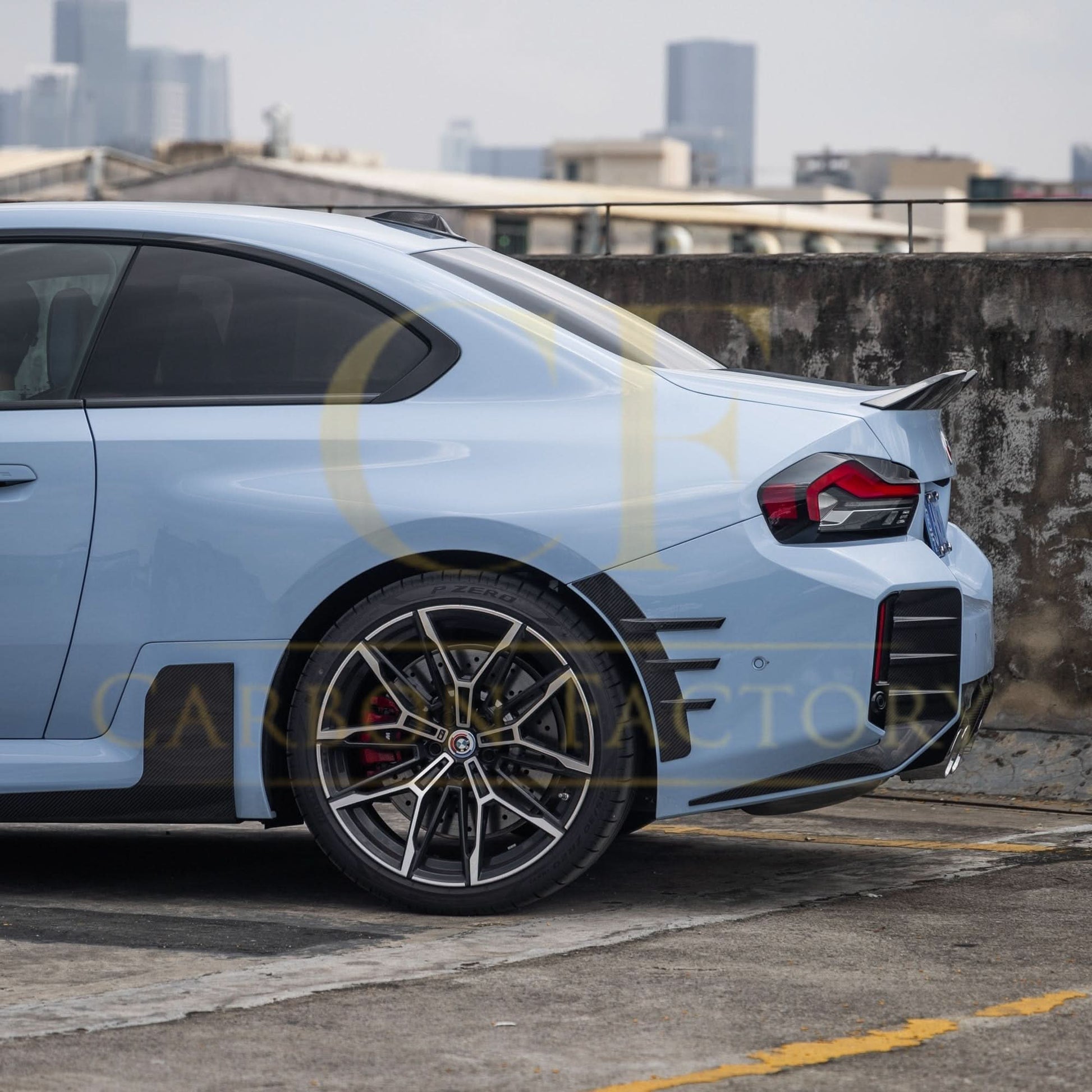 MP Style Pre-Preg Carbon Fibre Rear Arch Trims for BMW G87 M2 23-Present - Carbon Factory