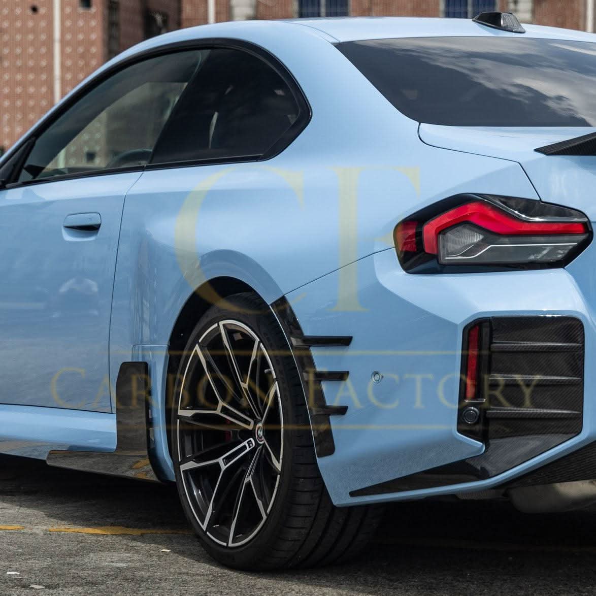 MP Style Pre-Preg Carbon Fibre Rear Arch Trims for BMW G87 M2 23-Present - Carbon Factory