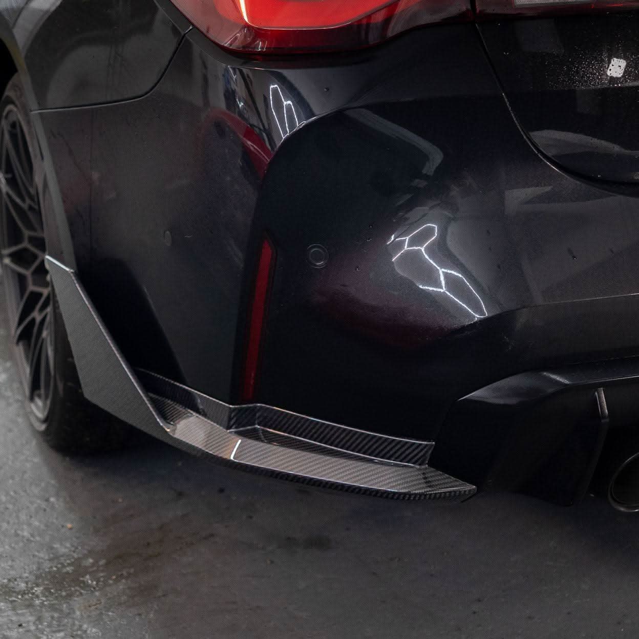 MP Style Pre-Preg Carbon Fibre Rear Bumper Spats for BMW G82 G83 M4 21-Present - Carbon Factory