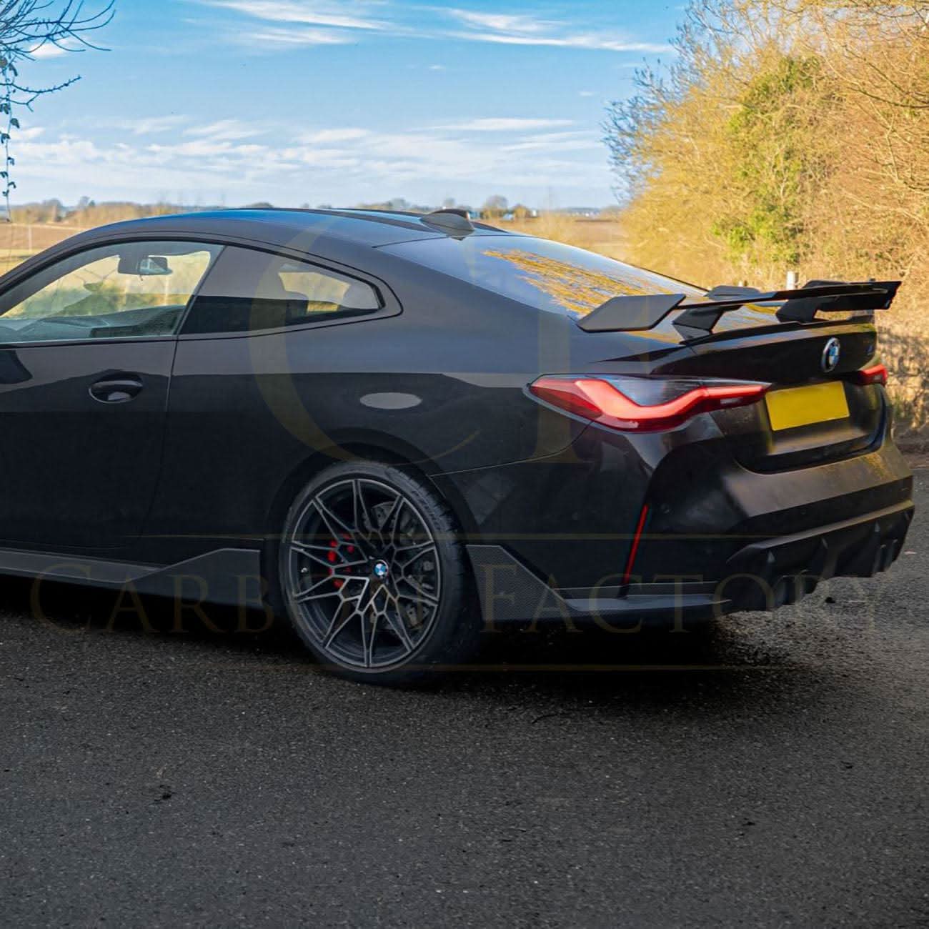 MP Style Pre-Preg Carbon Fibre Rear Bumper Spats for BMW G82 G83 M4 21-Present - Carbon Factory