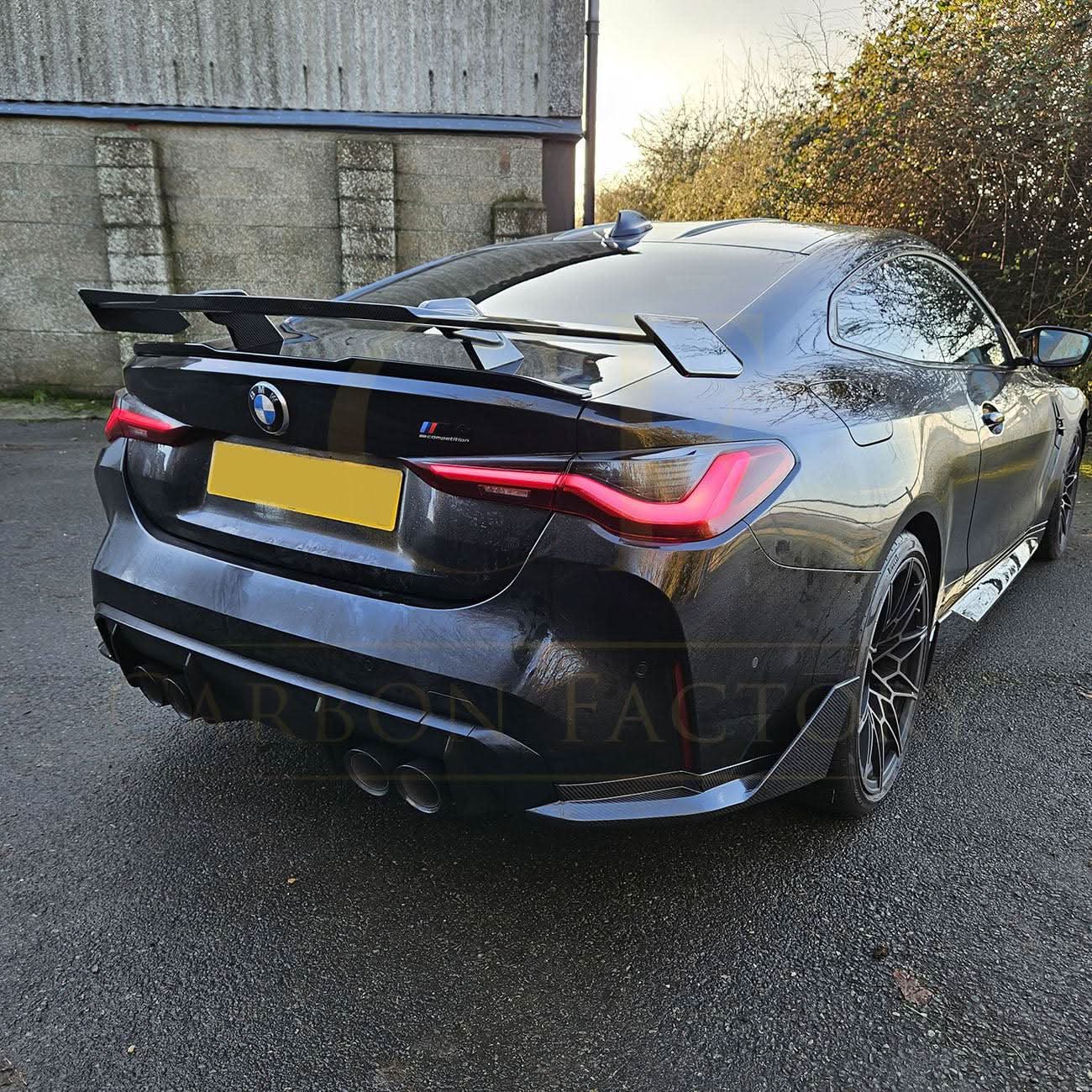 MP Style Pre-Preg Carbon Fibre Rear Bumper Spats for BMW G82 G83 M4 21-Present - Carbon Factory