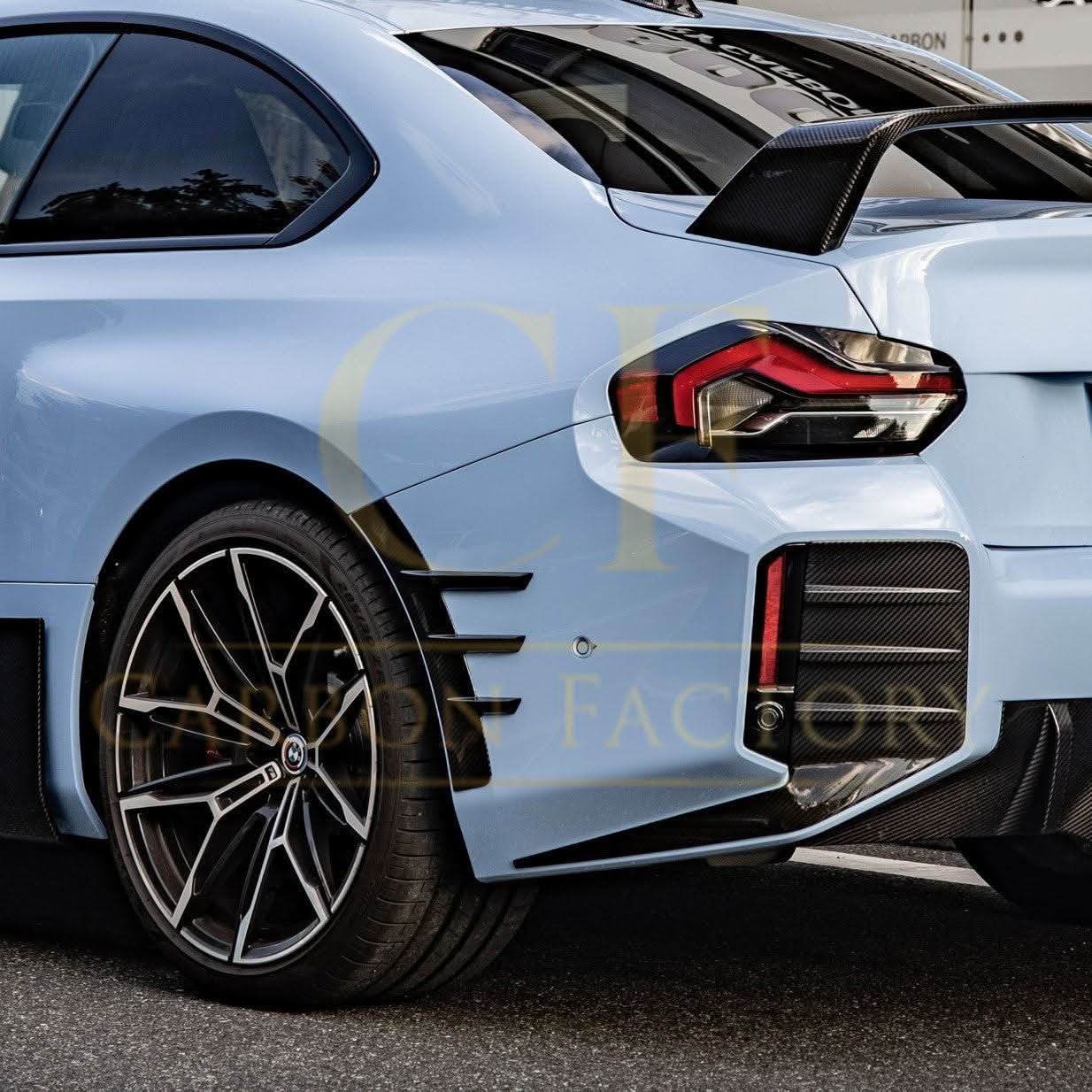 MP Style Pre-Preg Carbon Fibre Rear Bumper Trims for BMW G87 M2 23-Present - Carbon Factory
