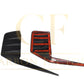 MP Style Pre-Preg Carbon Fibre Rear Bumper Trims for BMW G87 M2 23-Present - Carbon Factory
