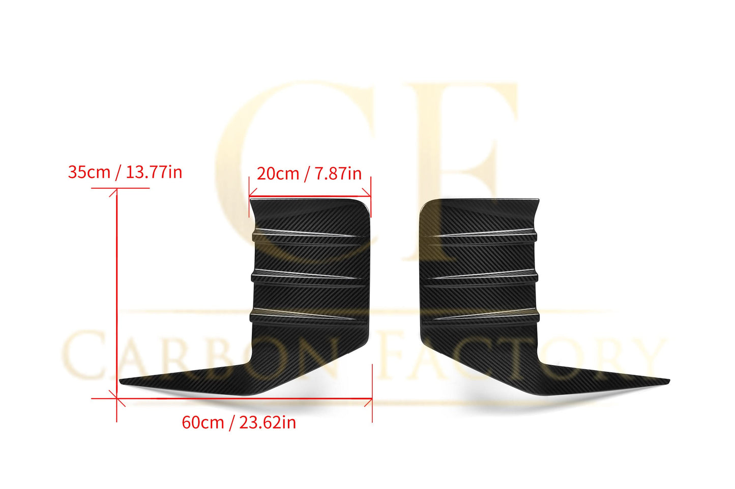 MP Style Pre-Preg Carbon Fibre Rear Bumper Trims for BMW G87 M2 23-Present - Carbon Factory