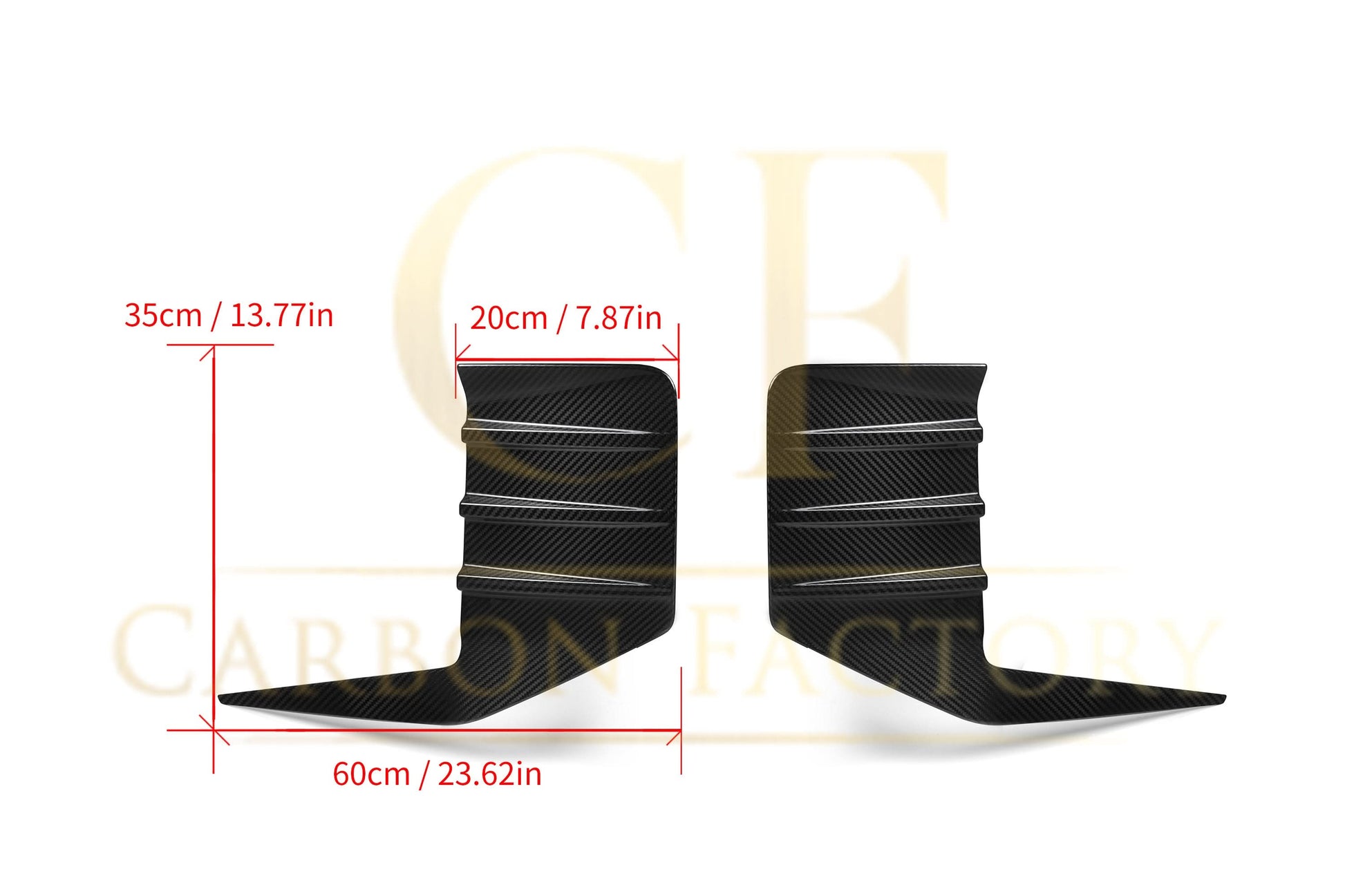 MP Style Pre-Preg Carbon Fibre Rear Bumper Trims for BMW G87 M2 23-Present - Carbon Factory