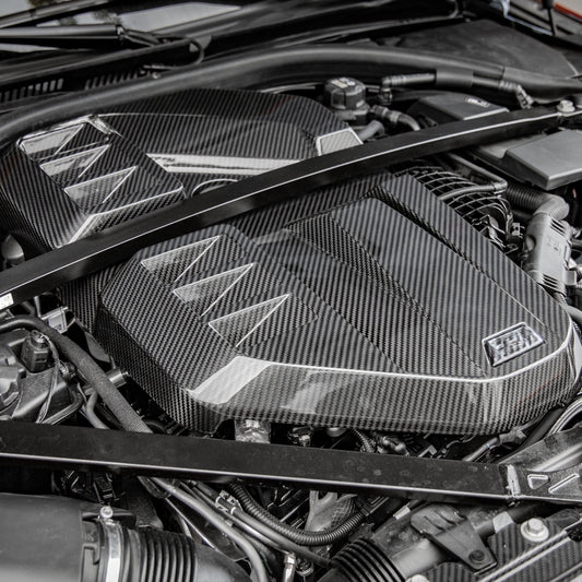 OEM Style Pre-Preg Carbon Fibre Engine Cover for BMW G87 M2 G8X M3 M4 21-Present - Carbon Factory