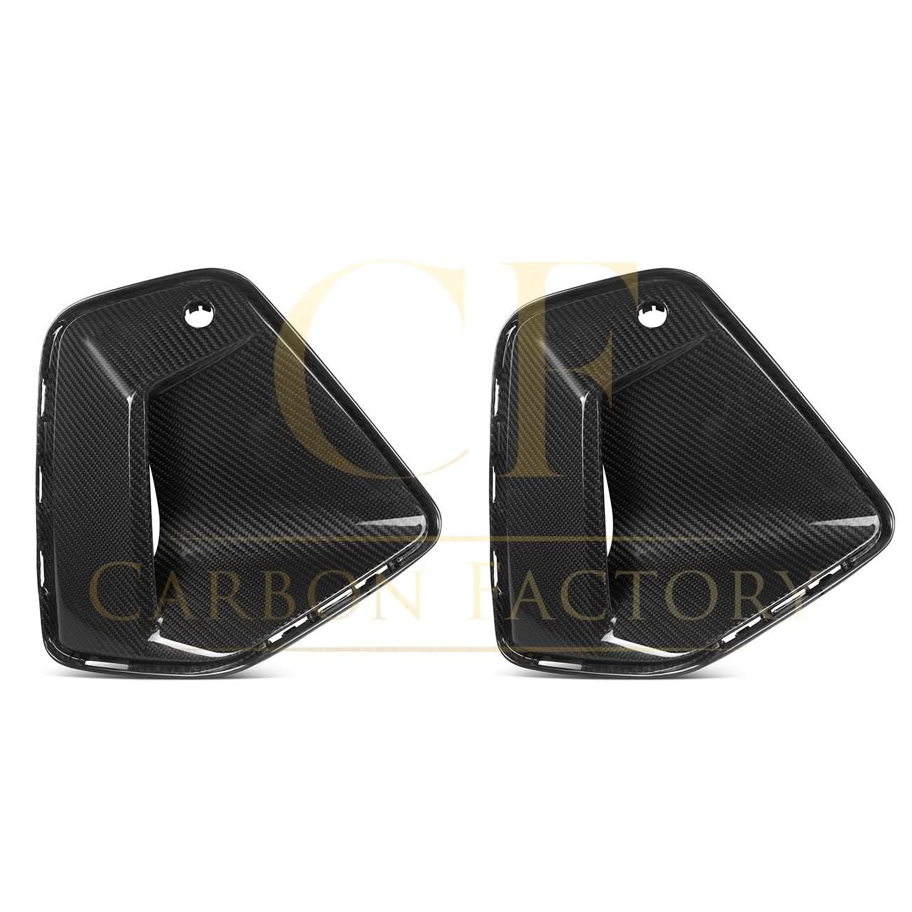 OEM Style Pre-Preg Carbon Fibre Front Side Vent Trims for BMW G60 5 Series 24-Present - Carbon Factory