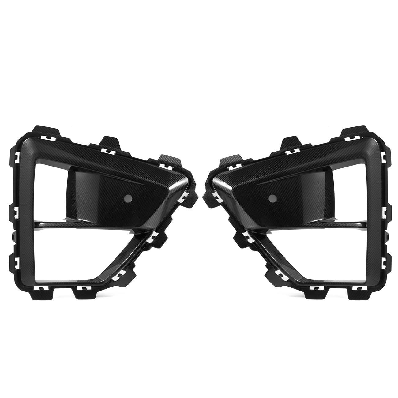 OEM Style Pre-Preg Carbon Fibre Front Trim for BMW F95 F96 X5M X6M LCI 24-Present - Carbon Factory