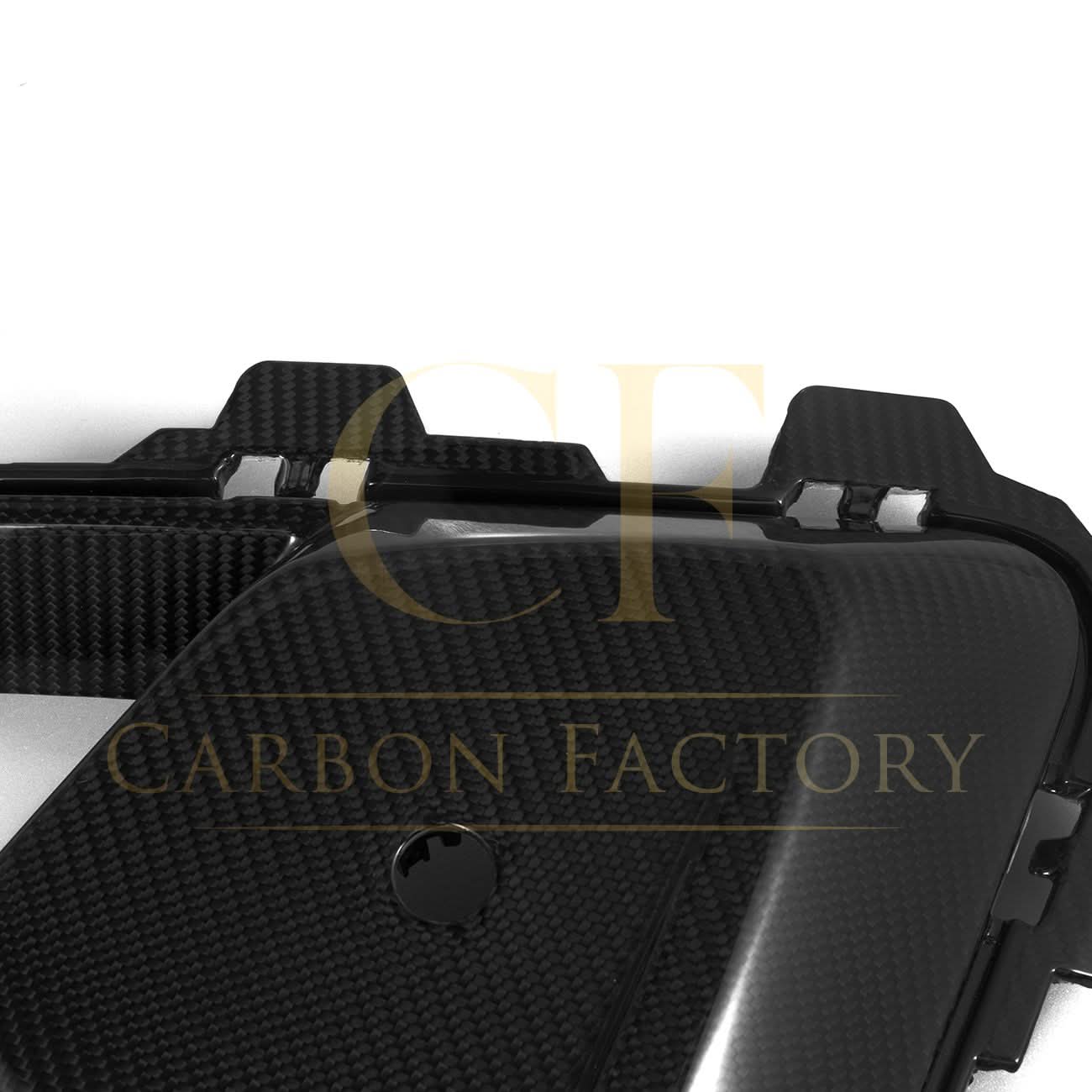 OEM Style Pre-Preg Carbon Fibre Front Trim for BMW F95 F96 X5M X6M LCI 24-Present - Carbon Factory