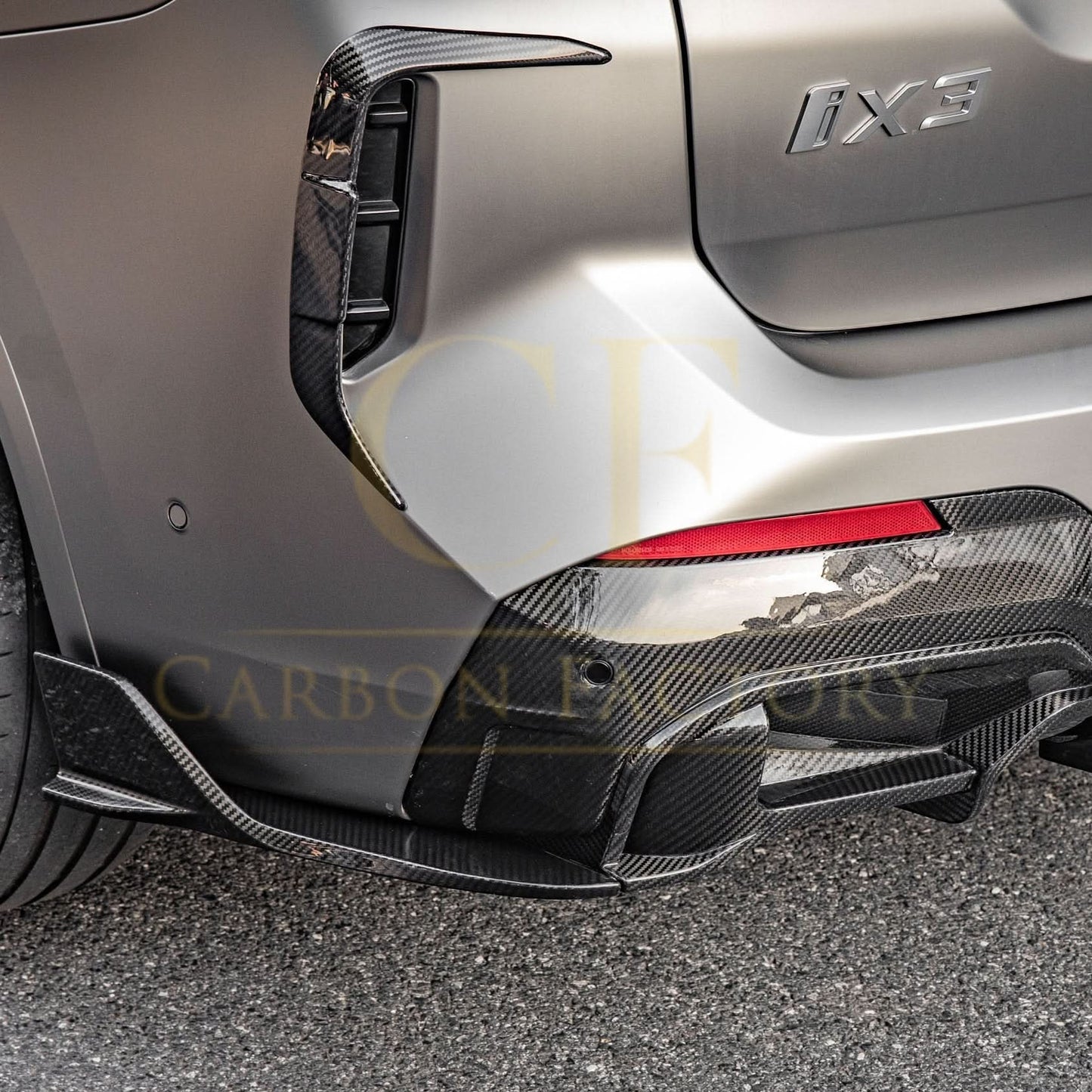 Pre-Preg Carbon Fibre Rear Canards for BMW G01 X3 LCI G08 IX3 22-25 - Carbon Factory