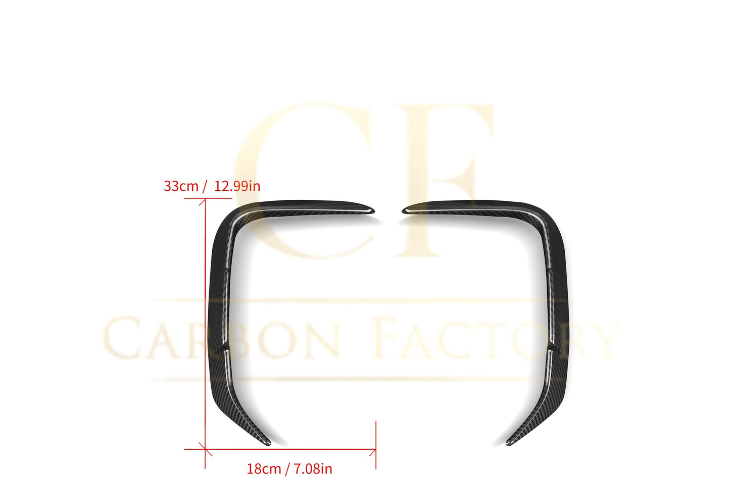 Pre-Preg Carbon Fibre Rear Canards for BMW G01 X3 LCI G08 IX3 22-25 - Carbon Factory