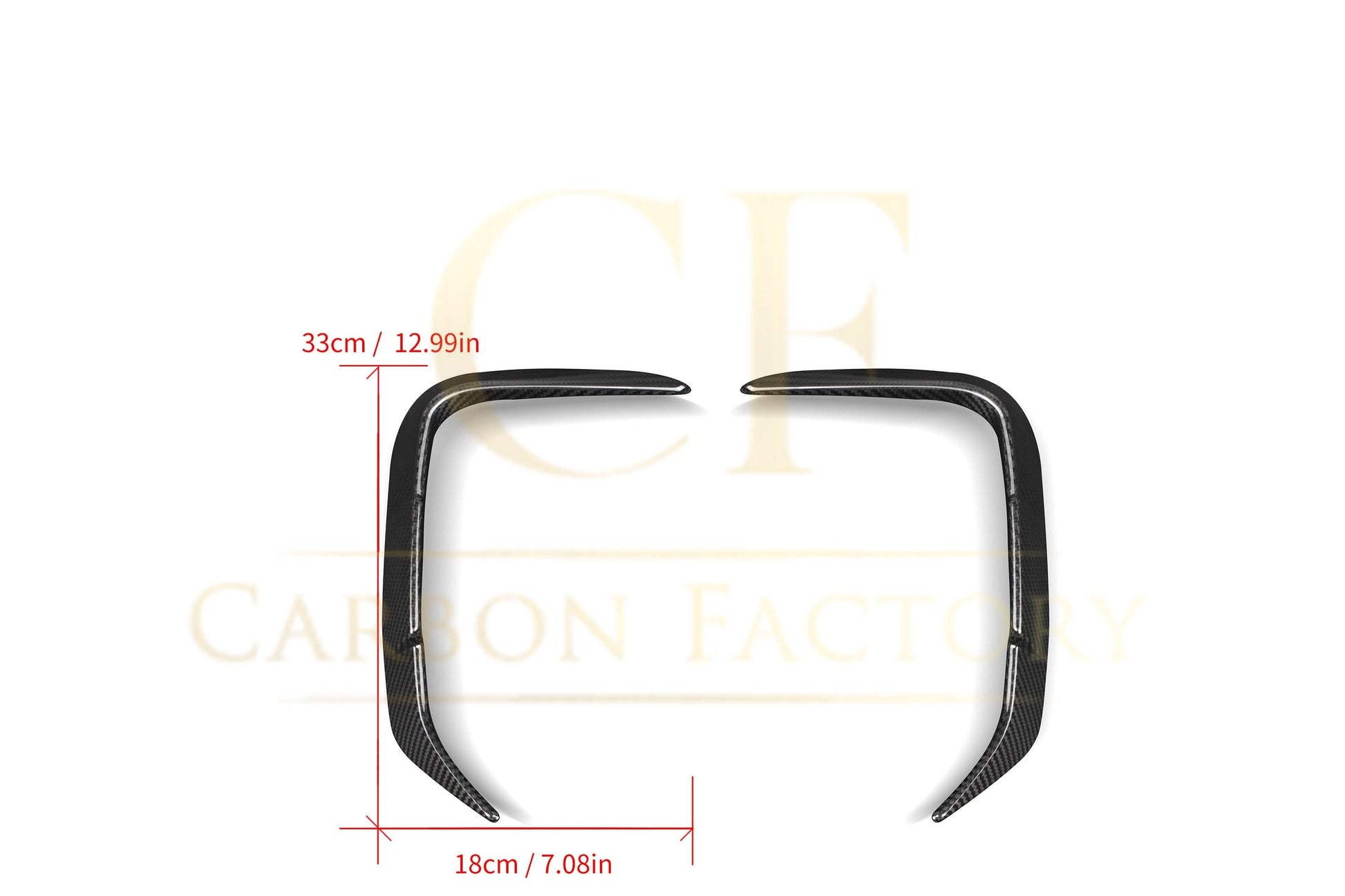 Pre-Preg Carbon Fibre Rear Canards for BMW G01 X3 LCI G08 IX3 22-25 - Carbon Factory