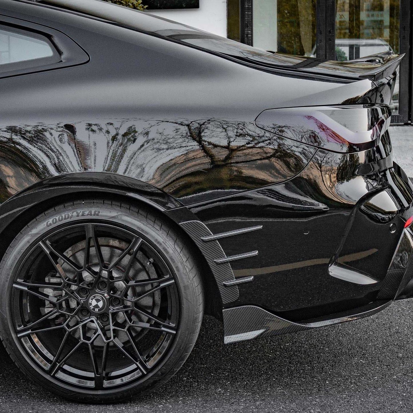 Pre-Preg Carbon Fibre Rear Fender Trims for BMW 4 Series G22 G23 20-Present - Carbon Factory