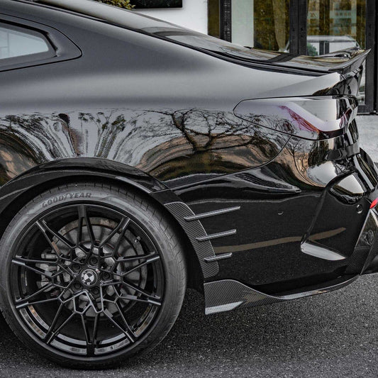 Pre-Preg Carbon Fibre Rear Fender Trims for BMW 4 Series G22 G23 20-Present - Carbon Factory