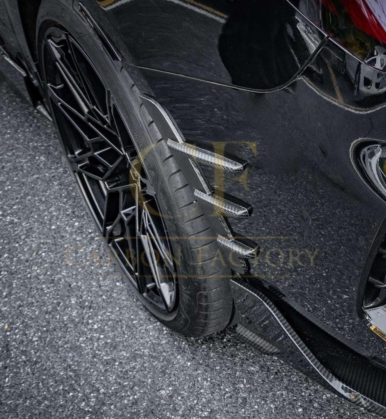 Pre-Preg Carbon Fibre Rear Fender Trims for BMW 4 Series G22 G23 20-Present - Carbon Factory