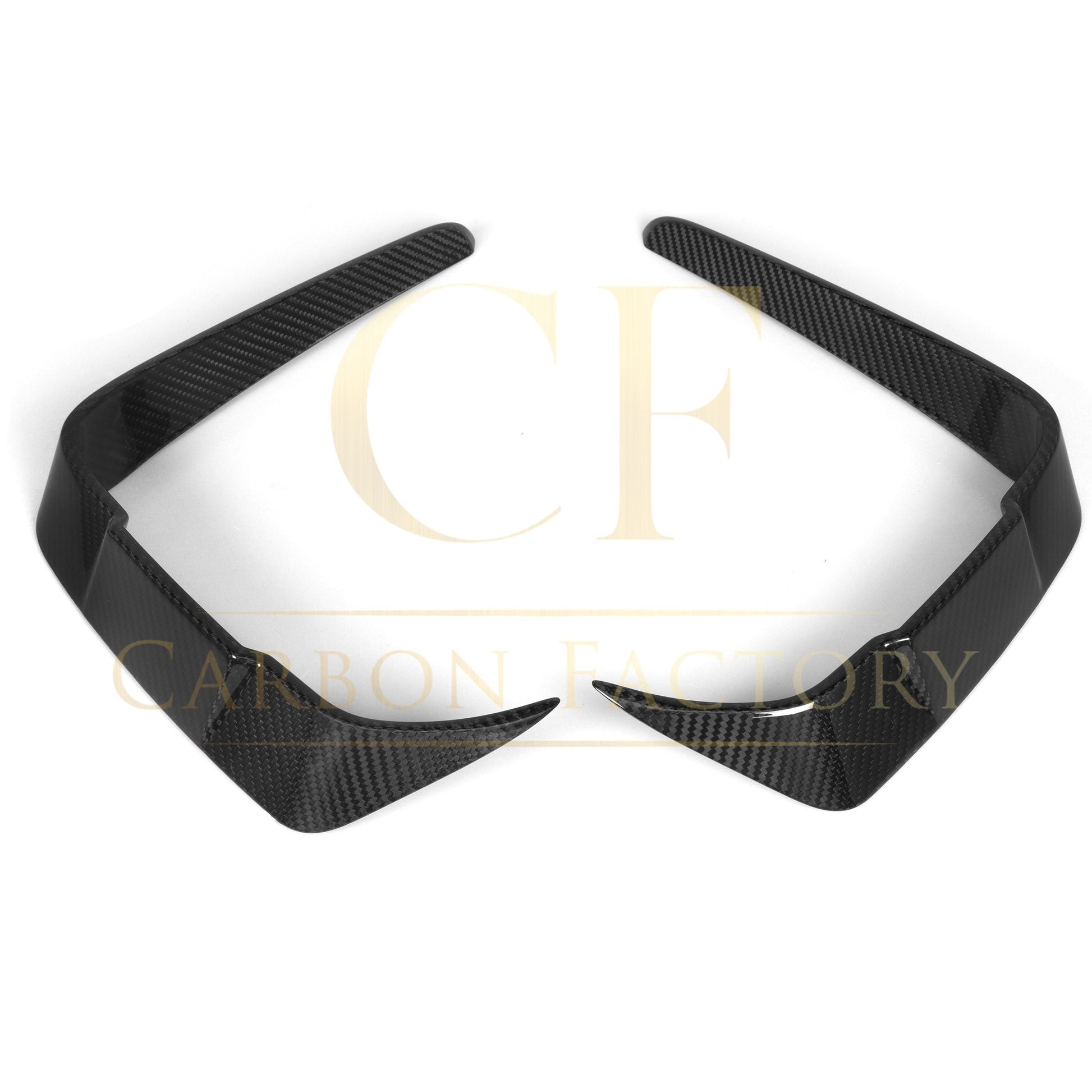 SQ Style Pre-Preg Carbon Fibre Front Bumper Canards for BMW F87 M2 LCI 18-22 - Carbon Factory