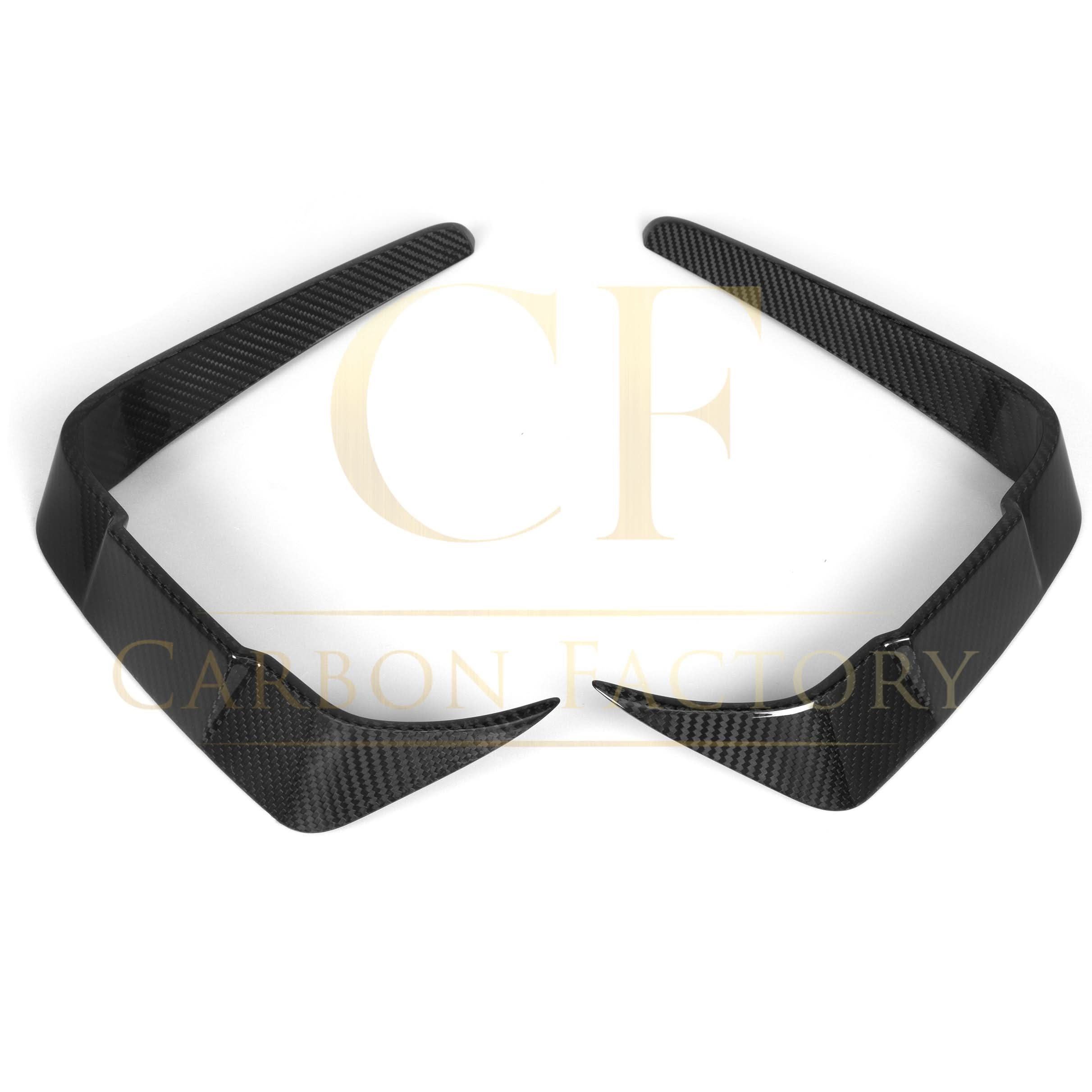 SQ Style Pre-Preg Carbon Fibre Front Bumper Canards for BMW F87 M2 LCI 18-22 - Carbon Factory
