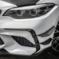SQ Style Pre-Preg Carbon Fibre Front Bumper Canards for BMW F87 M2 LCI 18-22 - Carbon Factory