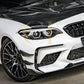 SQ Style Pre-Preg Carbon Fibre Front Bumper Canards for BMW F87 M2 LCI 18-22 - Carbon Factory