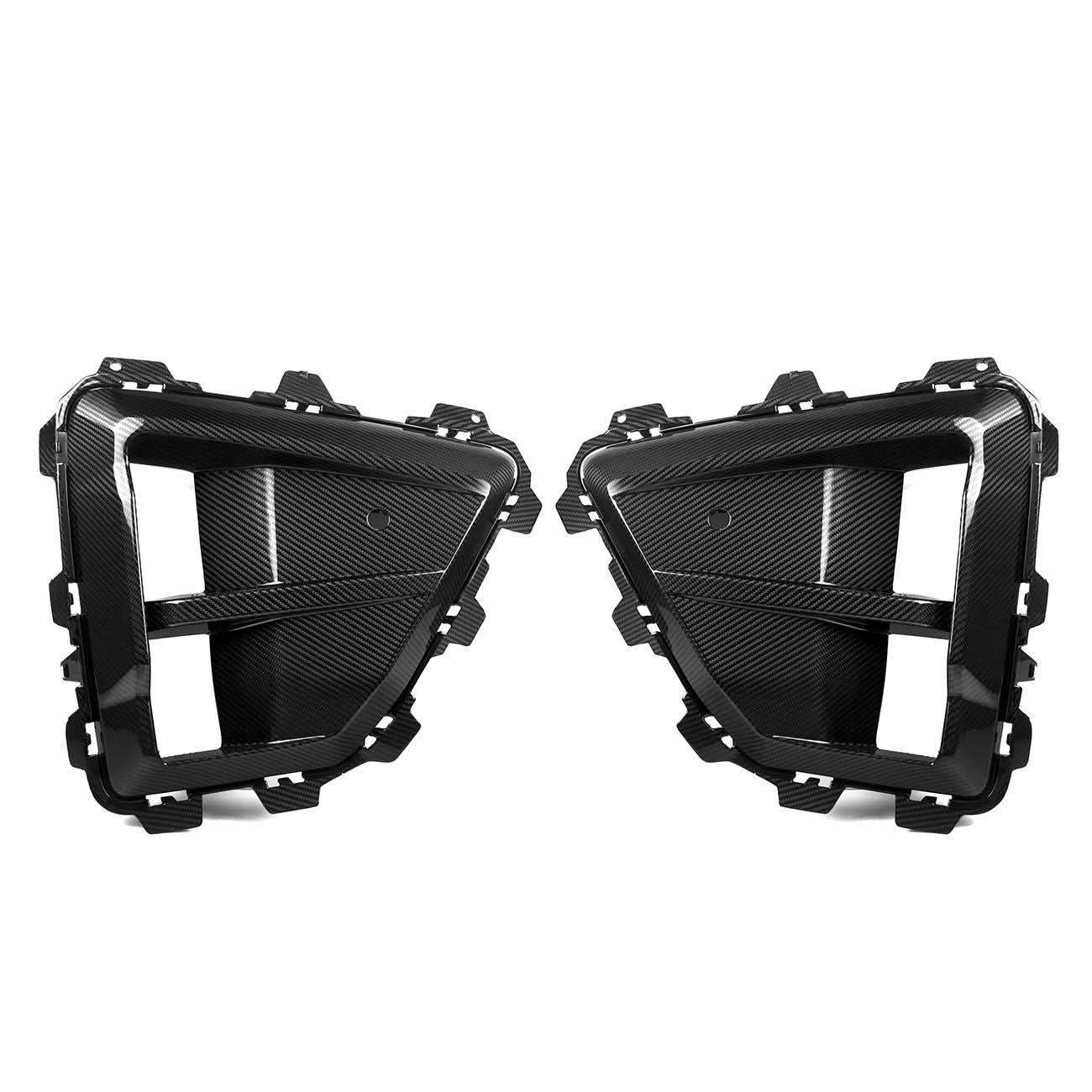 SQ Style Pre-Preg Carbon Fibre Front Trim for BMW F95 F96 X5M X6M LCI 24-Present - Carbon Factory