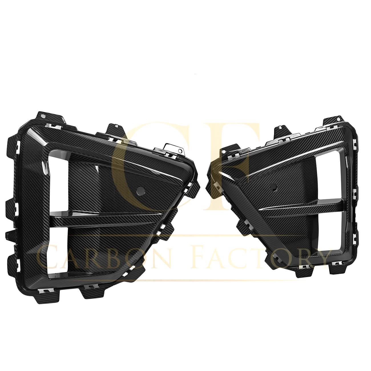 SQ Style Pre-Preg Carbon Fibre Front Trim for BMW F95 F96 X5M X6M LCI 24-Present - Carbon Factory