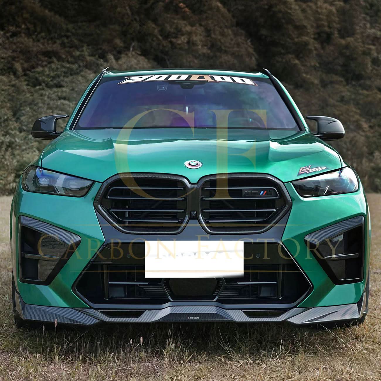 SQ Style Pre-Preg Carbon Fibre Front Trim for BMW F95 F96 X5M X6M LCI 24-Present - Carbon Factory