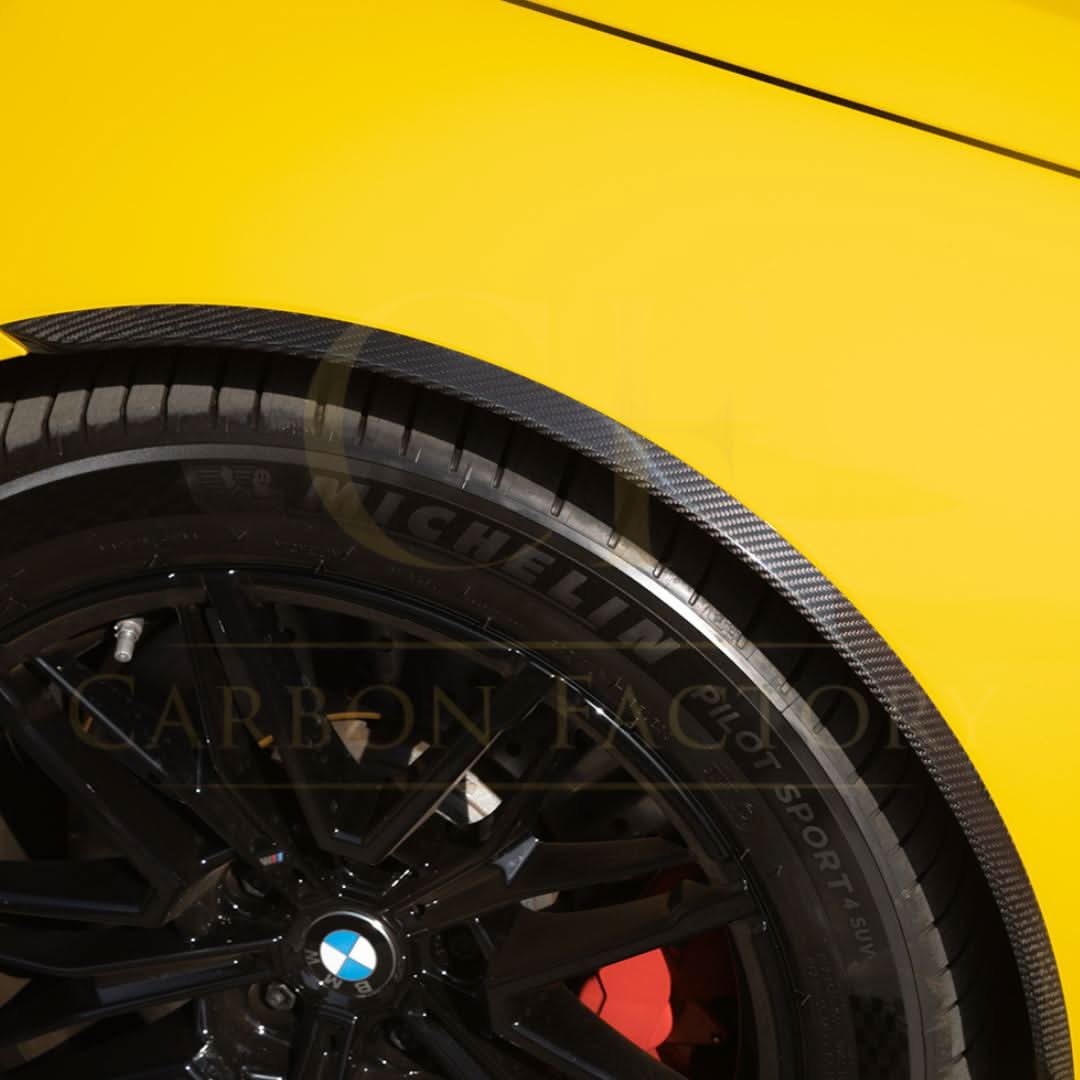 SQ Style Pre-Preg Carbon Fibre Front Wheel Arch Trims for BMW G90 G99 M5 2025-Present - Carbon Factory