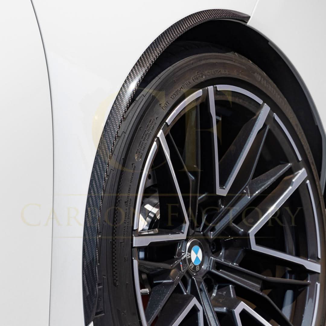 SQ Style Pre-Preg Carbon Fibre Front Wheel Arch Trims for BMW G90 G99 M5 2025-Present - Carbon Factory