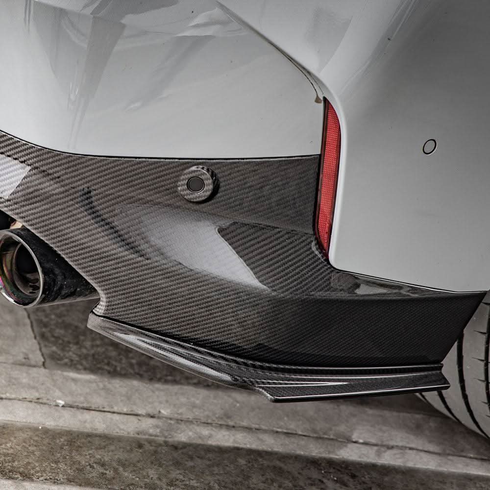 SQ Style Pre-Preg Carbon Fibre Rear Bumper Trims for BMW 2 Series G42 M240 21-Present - Carbon Factory