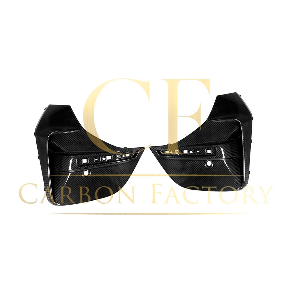 SQ Style Pre-Preg Carbon Fibre Rear Bumper Trims for BMW G26 4 Series Gran Coupe 21-24 - Carbon Factory