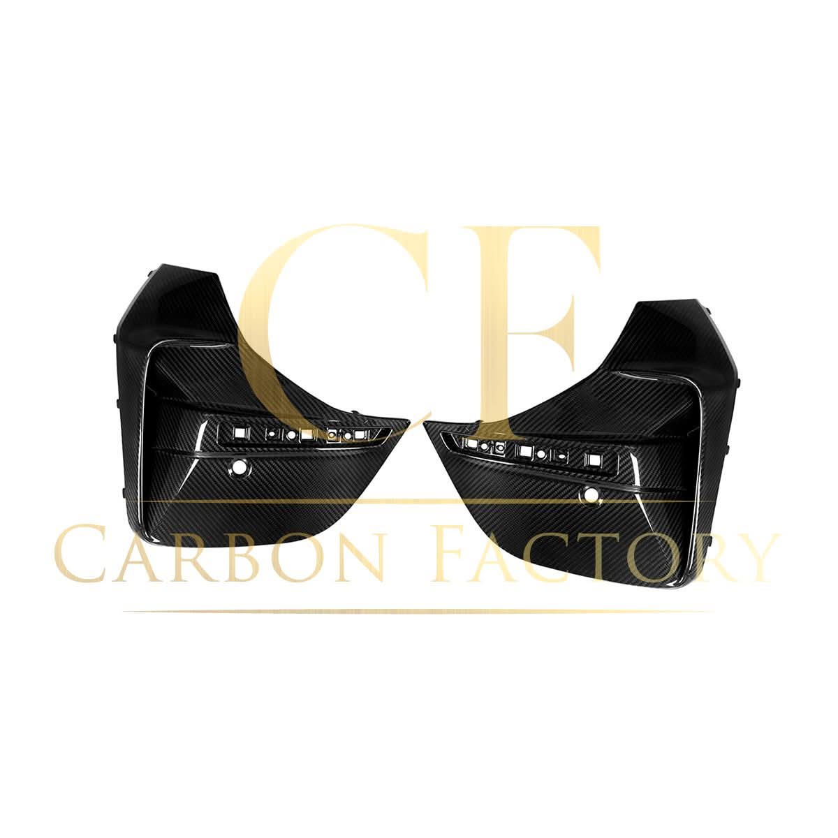 SQ Style Pre-Preg Carbon Fibre Rear Bumper Trims for BMW G26 4 Series Gran Coupe 21-24 - Carbon Factory