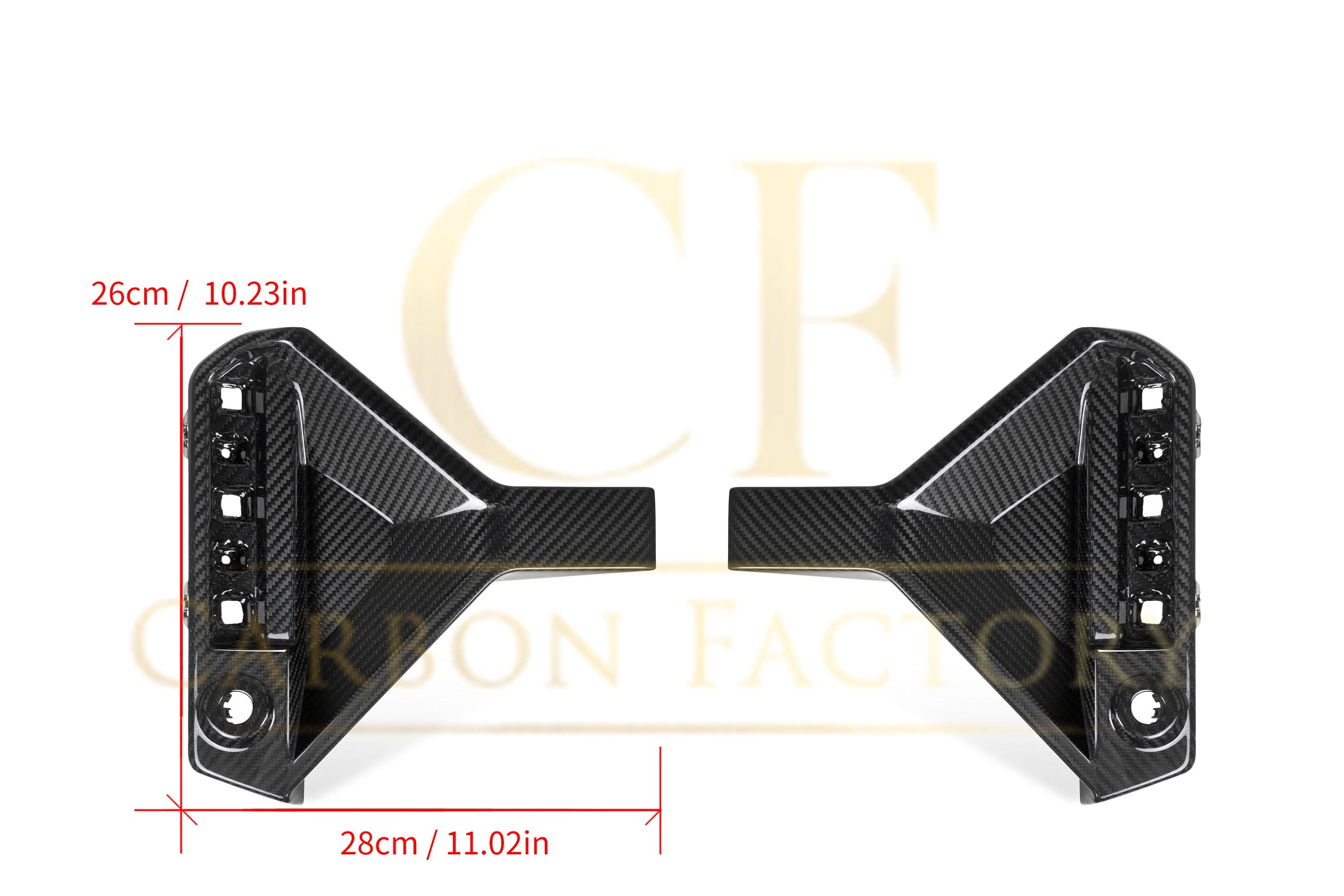 SQ Style Pre-Preg Carbon Fibre Rear Bumper Trims for BMW G87 M2 23-Present - Carbon Factory